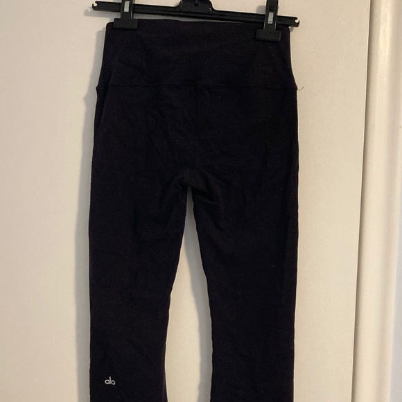 ALO High-Waist Bootcut Leggings - Black (Small) - Picture 1 of 11